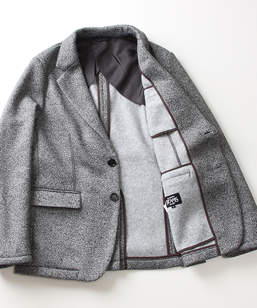BEAMS(ビームス)の「◎BEAMS / フリース 転写プリント ジャケット(テーラードジャケット・メンズ・ネイビー/グレー・LARGE/SMALL/MEDIUM/X-LARGE)」の10枚目の写真