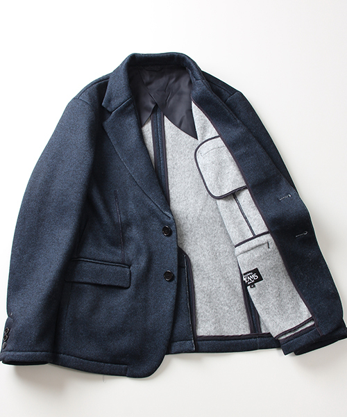 BEAMS(ビームス)の「◎BEAMS / フリース 転写プリント ジャケット(テーラードジャケット・メンズ・ネイビー/グレー・LARGE/SMALL/MEDIUM/X-LARGE)」の11枚目の写真