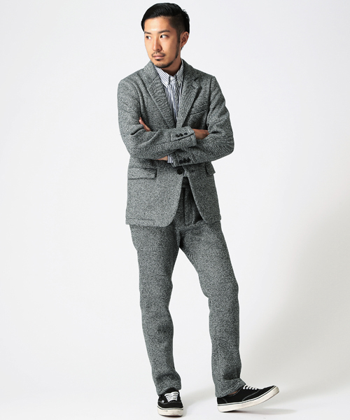 BEAMS(ビームス)の「◎BEAMS / フリース 転写プリント ジャケット(テーラードジャケット・メンズ・ネイビー/グレー・LARGE/SMALL/MEDIUM/X-LARGE)」の8枚目の写真