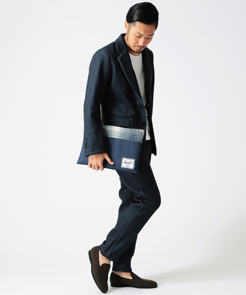 BEAMS(ビームス)の「◎BEAMS / フリース 転写プリント ジャケット(テーラードジャケット・メンズ・ネイビー/グレー・LARGE/SMALL/MEDIUM/X-LARGE)」の9枚目の写真