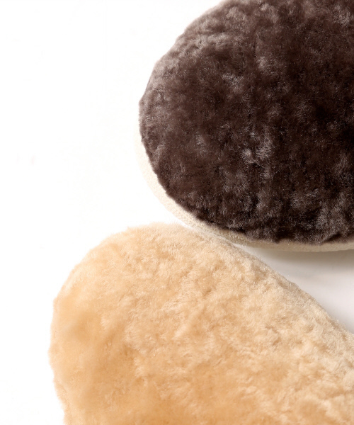 collex(コレックス)の「モコモコスリッポン(スニーカー・レディース・チャコールグレー/ベージュ・MEDIUM/LARGE)」の6枚目の写真