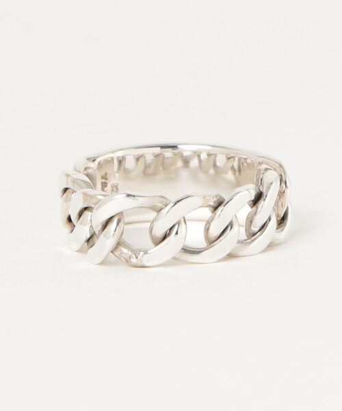 YArKA（ヤーカ）の「【YArKA/ヤーカ】silver925 flat face&chain ring[ffac]/フラット＋チェーンリング シルバー925（リング・メンズ・シルバー/その他11・#13/#17/#19/#15/#11/#21/#9/#23/#7）」の4枚目の写真