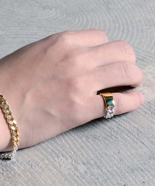 YArKA（ヤーカ）の「【YArKA/ヤーカ】silver925 flat face&chain ring[ffac]/フラット＋チェーンリング シルバー925（リング・メンズ・シルバー/その他11・#13/#17/#19/#15/#11/#21/#9/#23/#7）」の10枚目の写真