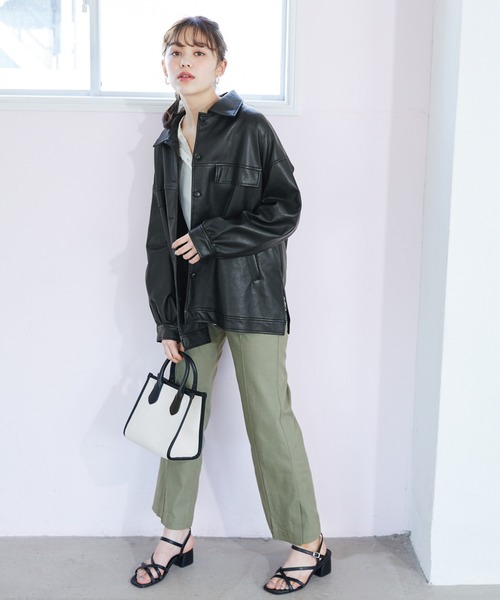 Heather（ヘザー）の「アサコンスリットスラックス　875922（スラックス・レディース・ベージュ/カーキ/アイボリー・SMALL/MEDIUM）」の9枚目の写真