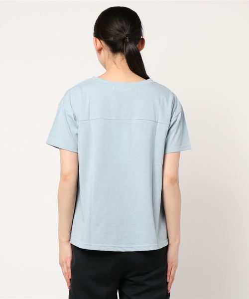KOBE LETTUCE（コウベレタス）の「撥水加工汗染み防止AラインTシャツ　[アセリア]（Tシャツ/カットソー・レディース・チャコールグレー/ベージュ/オフホワイト/ホワイト×ブラック/ブルー系その他・FREE）」の16枚目の写真