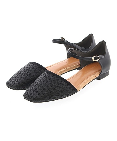 JELLY BEANS（ジェリービーンズ）の「メッシュセパレートフラット(115-18482)JELLY BEANS(ジェリービーンズ)（パンプス・レディース・ブラック/アイボリー/キャメル・23/24/22.5/24.5/23.5）」の15枚目の写真