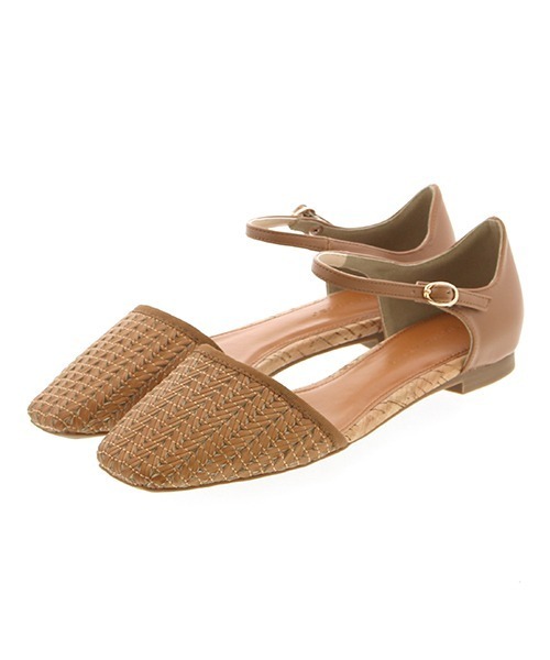 JELLY BEANS（ジェリービーンズ）の「メッシュセパレートフラット(115-18482)JELLY BEANS(ジェリービーンズ)（パンプス・レディース・ブラック/アイボリー/キャメル・23/24/22.5/24.5/23.5）」の18枚目の写真