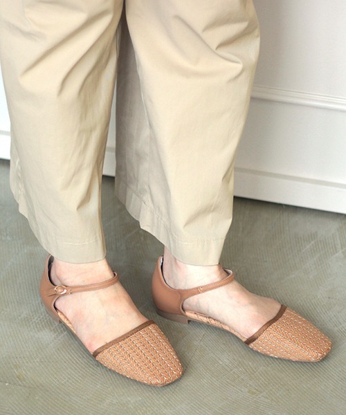 JELLY BEANS（ジェリービーンズ）の「メッシュセパレートフラット(115-18482)JELLY BEANS(ジェリービーンズ)（パンプス・レディース・ブラック/アイボリー/キャメル・23/24/22.5/24.5/23.5）」の20枚目の写真