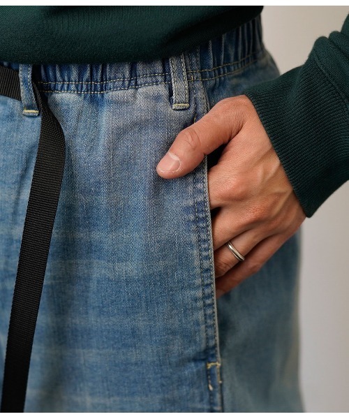 Gramicci（グラミチ）の「GRAMICCIデニムST-PANTS（デニムパンツ・メンズ・ブルー系その他4/ブラック・M/L）」の4枚目の写真
