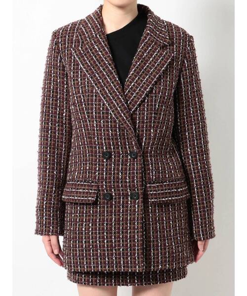 EMODA（エモダ）の「ツイードダブルジャケット（テーラードジャケット  