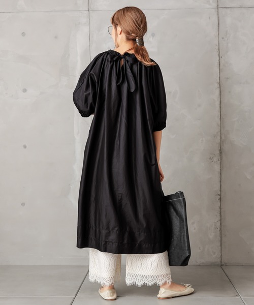 PUAL CE CIN（ピュアルセシン）の「【Du noir】ペーパー加工ワンピース（ワンピース・レディース・ブラック/グレー/キャメル・FREE）」の13枚目の写真