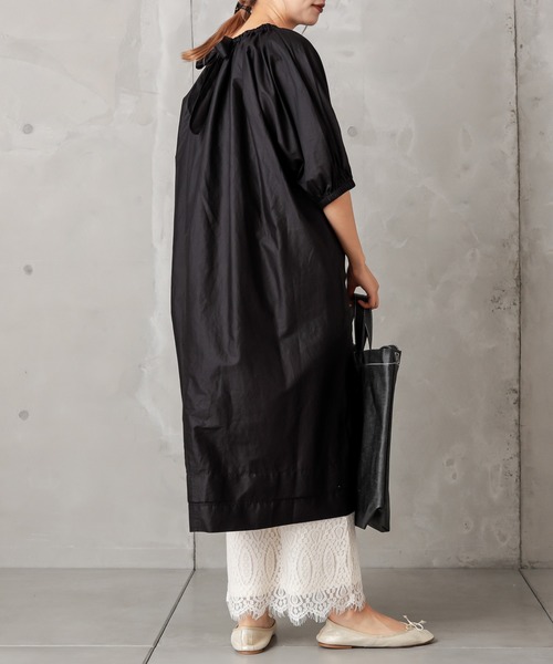 PUAL CE CIN（ピュアルセシン）の「【Du noir】ペーパー加工ワンピース（ワンピース・レディース・ブラック/グレー/キャメル・FREE）」の14枚目の写真