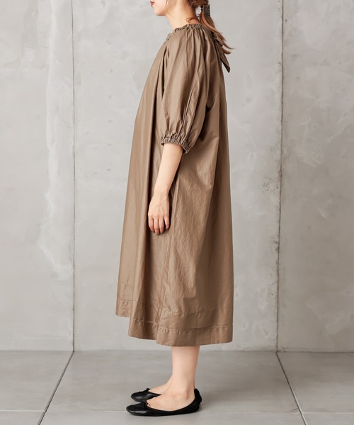 PUAL CE CIN（ピュアルセシン）の「【Du noir】ペーパー加工ワンピース（ワンピース・レディース・ブラック/グレー/キャメル・FREE）」の17枚目の写真