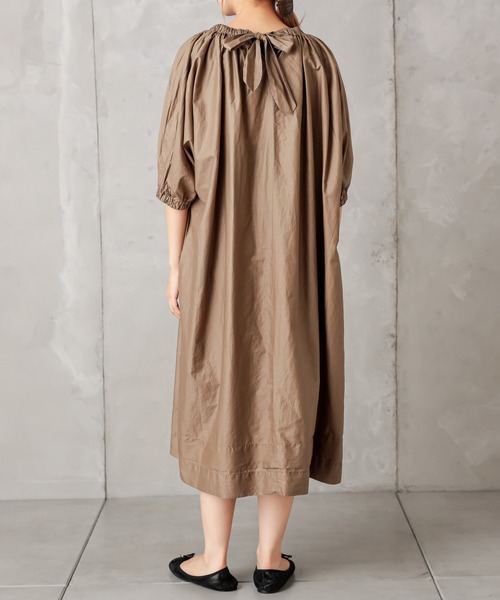 PUAL CE CIN（ピュアルセシン）の「【Du noir】ペーパー加工ワンピース（ワンピース・レディース・ブラック/グレー/キャメル・FREE）」の18枚目の写真