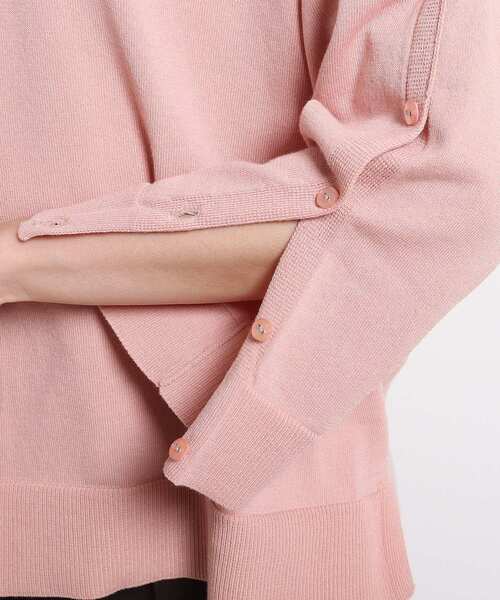 袖ボタンニットプルオーバー ニット セーター Coup 洗える De セール Coup トップス Chance クードシャンス のファッション De