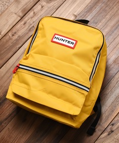 【美品】HUNTER ハンター 黄色 イエロー リュック バックパック キッズ ナイロン バックパック - イエロー