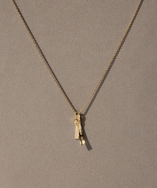 SV925】タイリボンモチーフネックレス/ペア/ユニセックス<動画あり