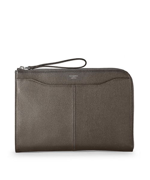 PELLE MORBIDA(ペッレモルビダ)の「Colore(コローレ)シンプルクラッチバッグ(クラッチバッグ・メンズ・ネイビー/ブルー/チャコールグレー/ブラック/オレンジ/グレイッシュベージュ・FREE)」の3枚目の写真