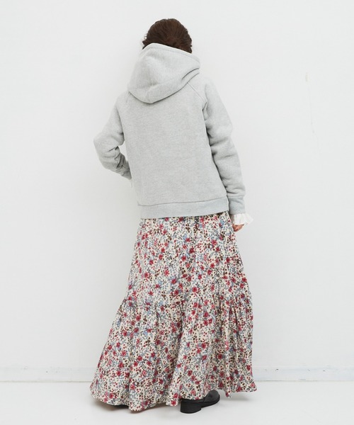 Libra Cue（リブラ キュー）の「ビンテージライクボタニカルプリントスカート（スカート・レディース・アイボリー/ネイビー/イエロー・FREE）」の15枚目の写真