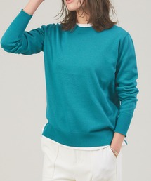 バイカラーハイゲージニット/オフィスカジュアル