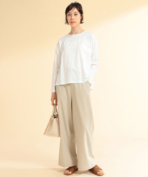 Ray BEAMS（レイビームス）の「Ray BEAMS / バック フレア ロングスリーブ Tシャツ（Tシャツ/カットソー・レディース・ホワイト/ブラック/その他・ONE SIZE）」の7枚目の写真