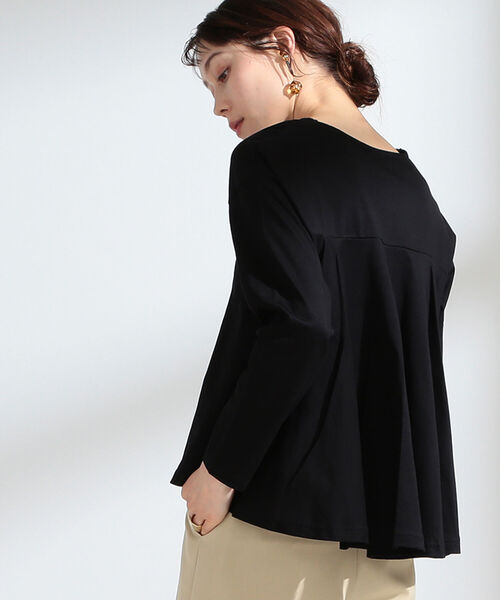 Ray BEAMS（レイビームス）の「Ray BEAMS / バック フレア ロングスリーブ Tシャツ（Tシャツ/カットソー・レディース・ホワイト/ブラック/その他・ONE SIZE）」の11枚目の写真