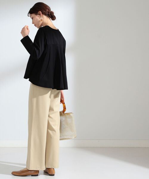 Ray BEAMS（レイビームス）の「Ray BEAMS / バック フレア ロングスリーブ Tシャツ（Tシャツ/カットソー・レディース・ホワイト/ブラック/その他・ONE SIZE）」の13枚目の写真