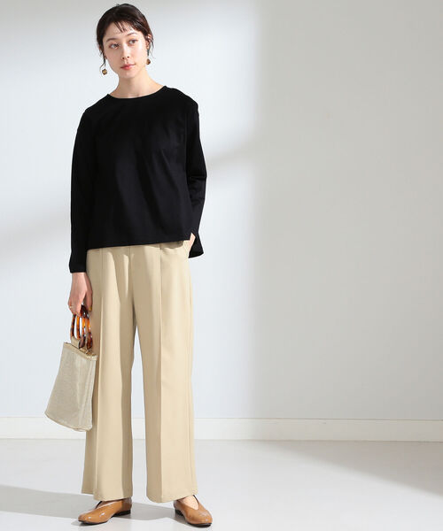 Ray BEAMS（レイビームス）の「Ray BEAMS / バック フレア ロングスリーブ Tシャツ（Tシャツ/カットソー・レディース・ホワイト/ブラック/その他・ONE SIZE）」の14枚目の写真