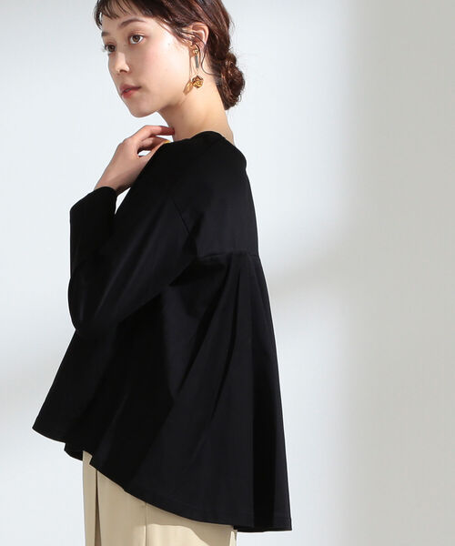 Ray BEAMS（レイビームス）の「Ray BEAMS / バック フレア ロングスリーブ Tシャツ（Tシャツ/カットソー・レディース・ホワイト/ブラック/その他・ONE SIZE）」の2枚目の写真