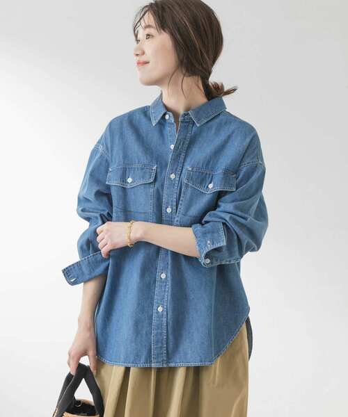 Classy 5月号掲載 Something F By Rosso 別注デニムシャツチュニック シャツ ブラウス F By Rosso エフバイロッソ のファッション通販 Zozotown
