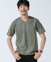 NANO universe（ナノユニバース）の「《汗染み防止》Anti Soaked ヘビーVネックTシャツ（Tシャツ/カットソー・メンズ）」