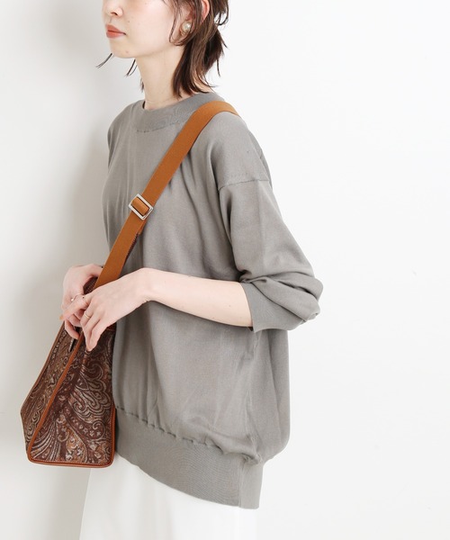 IENA（イエナ）の「コットンレーヨンルーズプルオーバー
