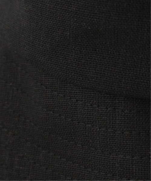 Simplicite（サンプリシテ）の「リネン混フリンジバケットハット◆（ハット・レディース・ブラック/アイボリー・FREE）」の9枚目の写真