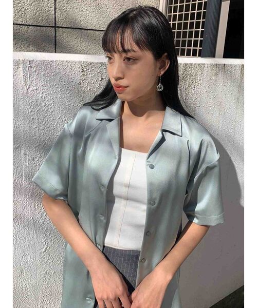 EMODA(エモダ)の「リンクルリラックスシャツ(シャツ/ブラウス・レディース・ブラック/イエロー/ミント・FREE)」の10枚目の写真