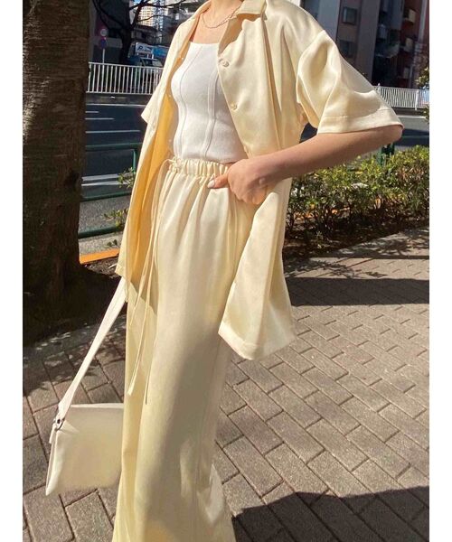 EMODA(エモダ)の「リンクルリラックスシャツ(シャツ/ブラウス・レディース・ブラック/イエロー/ミント・FREE)」の13枚目の写真