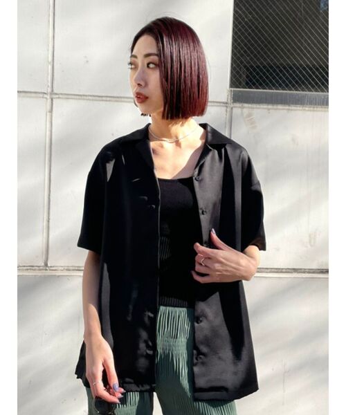 EMODA(エモダ)の「リンクルリラックスシャツ(シャツ/ブラウス・レディース・ブラック/イエロー/ミント・FREE)」の20枚目の写真