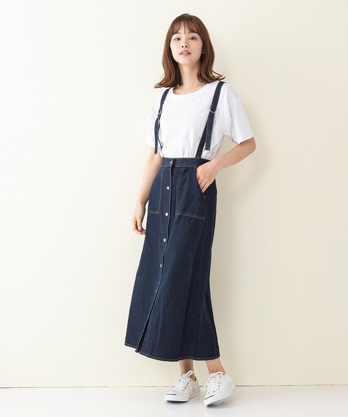OUTDOOR PRODUCTS APPAREL(アウトドアプロダクツアパレル)の「ベイカーポケットジャンスカ(サロペット/オーバーオール・レディース・ブルー系その他/カーキ/ワンウォッシュ/サンドベージュ・MEDIUM/LARGE)」の21枚目の写真