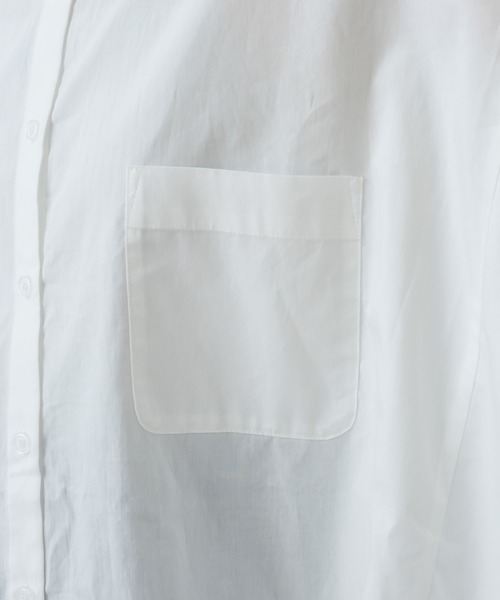 mystic(ミスティック)の「BACKタックBIGシャツ(シャツ/ブラウス・レディース・チャコールグレー/オフホワイト/ピンク/イエロー・FREE)」の19枚目の写真