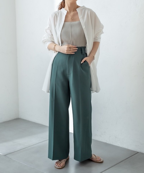 mystic(ミスティック)の「BACKタックBIGシャツ(シャツ/ブラウス・レディース・チャコールグレー/オフホワイト/ピンク/イエロー・FREE)」の11枚目の写真