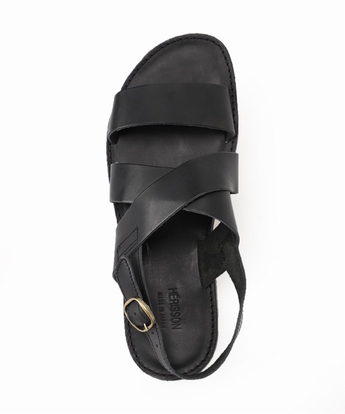 HERISSON（エリソン）の「◆【HERISSON / エリソン】バックストラップレザーサンダル（サンダル・メンズ・ブラック/ベージュ・26cm/27cm/28cm）」の16枚目の写真