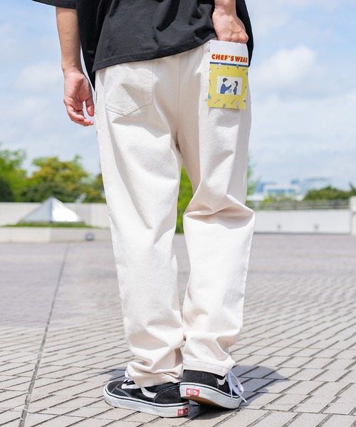 PairPair（ペアペア）の「シェフパンツ/フラッシャー付きセットアップ/(ユニセックス/リンクアイテム)（その他パンツ・メンズ・スミクロ/ベージュ/アイボリー・MEDIUM/LARGE/SMALL）」の14枚目の写真