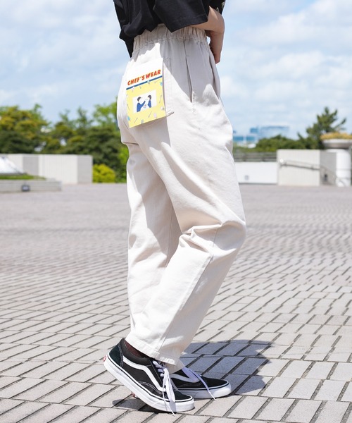 PairPair（ペアペア）の「シェフパンツ/フラッシャー付きセットアップ/(ユニセックス/リンクアイテム)（その他パンツ・メンズ・スミクロ/ベージュ/アイボリー・MEDIUM/LARGE/SMALL）」の9枚目の写真