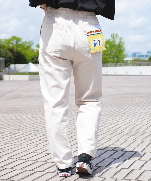 PairPair（ペアペア）の「シェフパンツ/フラッシャー付きセットアップ/(ユニセックス/リンクアイテム)（その他パンツ・メンズ・スミクロ/ベージュ/アイボリー・MEDIUM/LARGE/SMALL）」の10枚目の写真