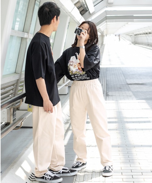 PairPair（ペアペア）の「シェフパンツ/フラッシャー付きセットアップ/(ユニセックス/リンクアイテム)（その他パンツ・メンズ・スミクロ/ベージュ/アイボリー・MEDIUM/LARGE/SMALL）」の5枚目の写真