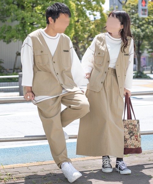 PairPair（ペアペア）の「シェフパンツ/フラッシャー付きセットアップ/(ユニセックス/リンクアイテム)（その他パンツ・メンズ・スミクロ/ベージュ/アイボリー・MEDIUM/LARGE/SMALL）」の17枚目の写真
