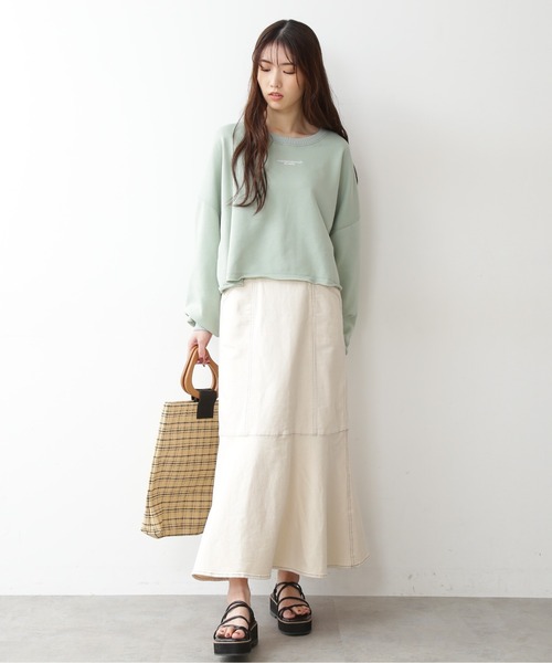 FREE'S MART(フリーズマート)の「【Sシリーズ対応】◇パネル切替マーメイドデニムスカート(デニムスカート・レディース・ホワイト系その他/ブルー/パープル/ブラウン・MEDIUM/SMALL)」の9枚目の写真