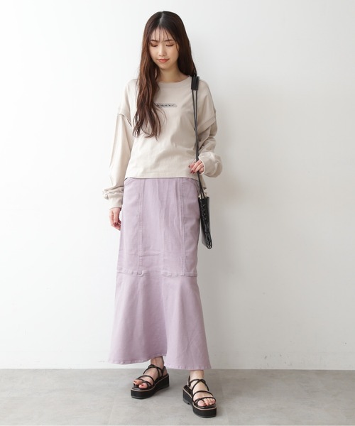 FREE'S MART(フリーズマート)の「【Sシリーズ対応】◇パネル切替マーメイドデニムスカート(デニムスカート・レディース・ホワイト系その他/ブルー/パープル/ブラウン・MEDIUM/SMALL)」の17枚目の写真