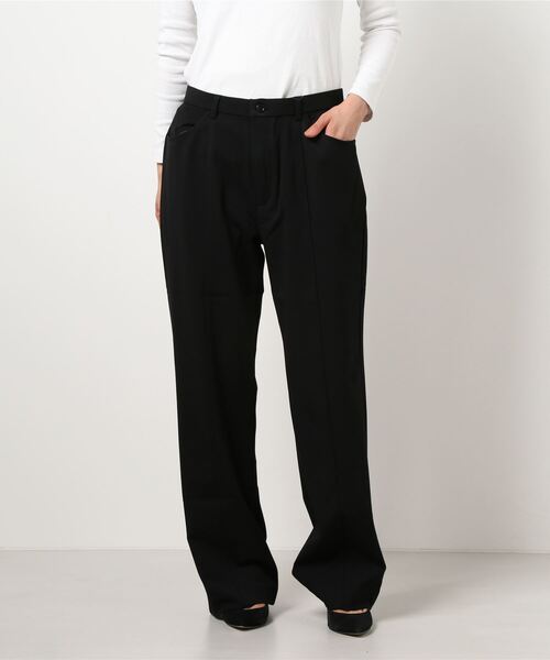BELLUNA（ベルーナ）の「色あせにくいストレートパンツ股下７３cm（スーツパンツ・レディース・ブラック/ネイビー・X-LARGE/MEDIUM/LARGE）」の9枚目の写真