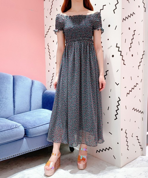 lilLilly(リルリリー)の「チューリップシフォンロングドレス(ワンピース・レディース・ホワイト/レッド/ピンク・FREE)」の11枚目の写真