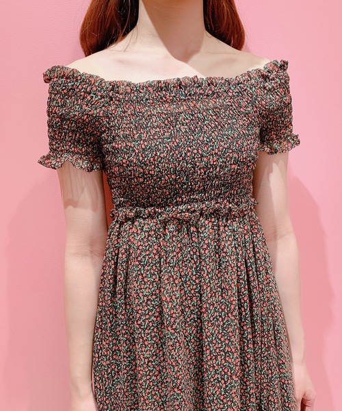 lilLilly(リルリリー)の「チューリップシフォンロングドレス(ワンピース・レディース・ホワイト/レッド/ピンク・FREE)」の22枚目の写真